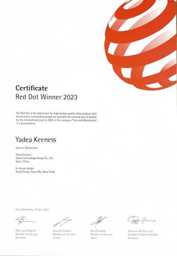 Keeness Certificado-RedDot-2023